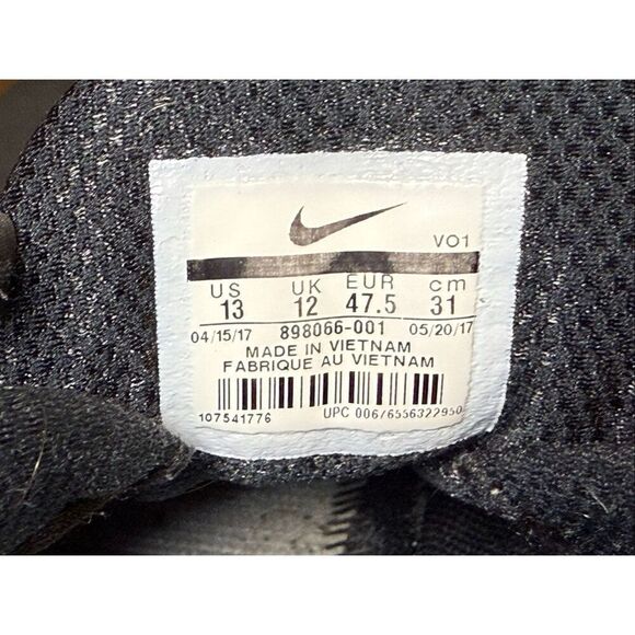 Nike Lunar Fingertrap Black Suede Men’s Sneakers Size 13 Training Running Shoes - Picture 11 of 11